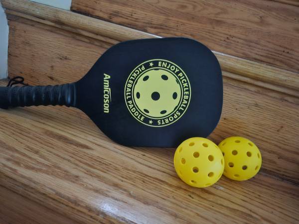 Amicoson Pickleball Paddles - Set of 4 Wooden Paddles, Indoor & Outdoo 1