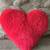 Red Heart Shape Mini Plush Pillow 6.5" 2 thumbnail