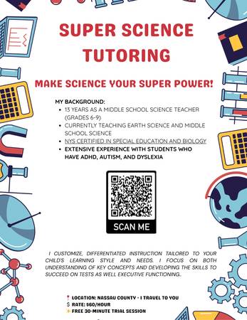Experienced "Super" Science Tutor 1