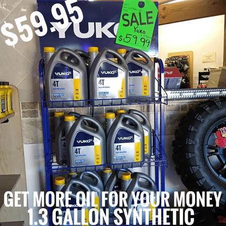 Yuko oil  top grade full synthetic 1.3 gallons $59.95 1