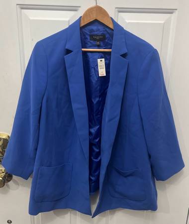 NEW - Talbots Woman Royal Blue Blazer Jacket - 16W 1