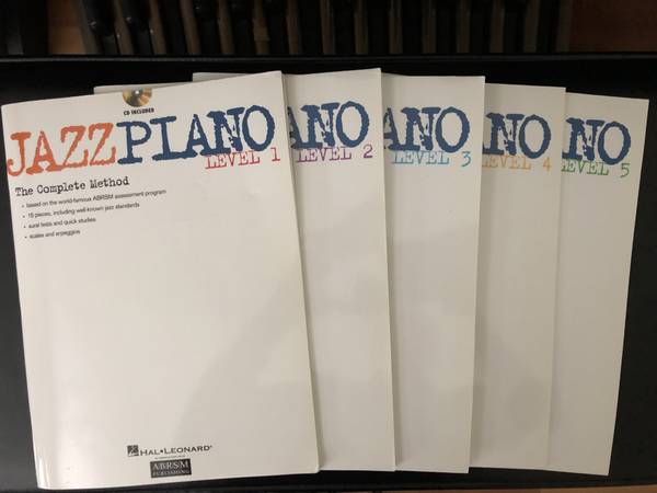 Jazz Piano, Levels 1-5, The Complete Method, CDs and Books 1