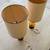 Set of 2 Mid Century Amber Glass Table Lamps 4 thumbnail