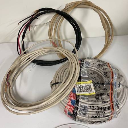 Large Assorted Lot of Electrical Cable Wire 1