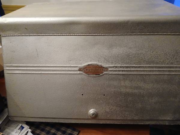 Old craftsman 3 drawer toolbox w/top tray 1