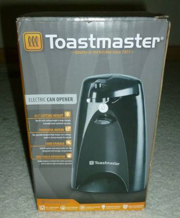Toastmaster Electric Can Opener.  New! 1