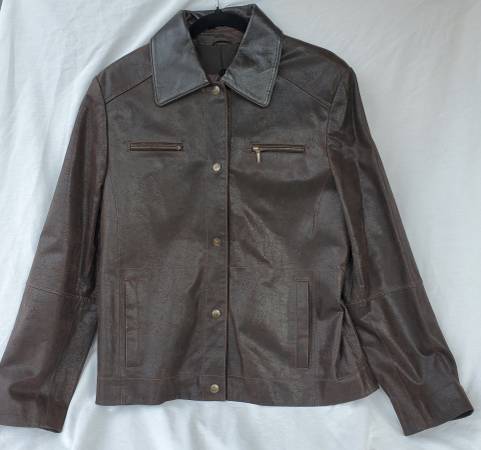 Pacific Trail Leather Jacket Coat Size Women’s Large 1