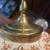 Vintage floral brass and porcelain Asian table lamp 6 thumbnail