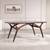 70.9” Mid Century Modern Solid Wood Dining Table for 6-8, Rustic Farmhouse Sty 8 thumbnail