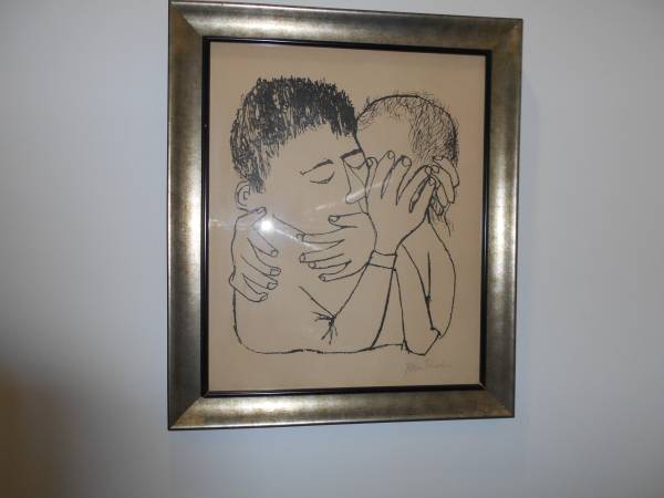 BEN SHAHN LITHOGRAPH "MEMORIES OF MANY NIGHT OF LOVE" 1