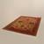 Tufted Wool Orange Rectangular Floral/Botanical Area rug 1 thumbnail