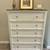 Refinished white tall boy dresser 1 thumbnail