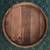 Large Lazy Susan  Turntable - wood with metal trim 2 thumbnail