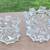 BRUTALIST Clear Thorn Hurricane Lazy Susan Glass Bowl and Ice Bucket 1 thumbnail