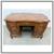 Italian Rococo Bombe Pedestal Desk, Olive Wood 9 thumbnail