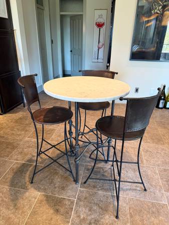 High top table and stools 1