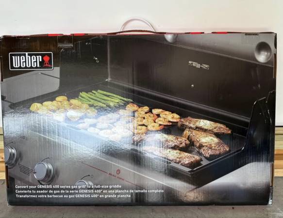 NIB Weber Rust-Resistant Griddle Insert #6789 (Fits 4-Burner Genesis 1