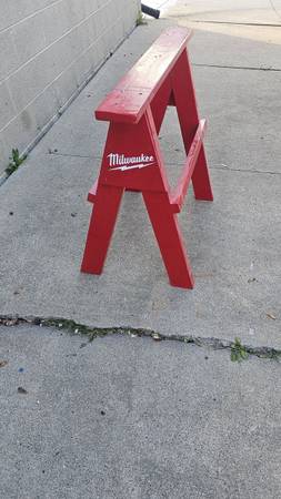 2 saw horses. (Hand made) 1