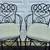Nice Decorative Pair Swiveling Wrought Iron Counter Height Bar Stools 5 thumbnail
