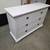 Modern White 6 Drawer Dresser with Black Handles 6 thumbnail