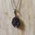 Raw Amethyst Geode Or Style Necklace 1 thumbnail