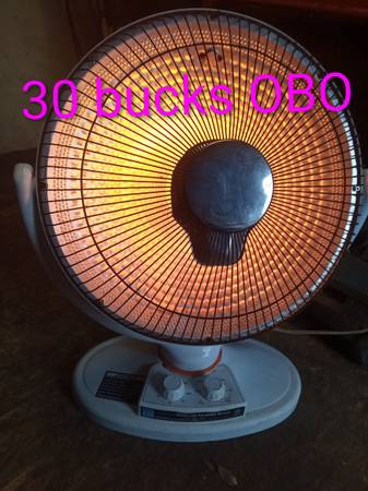 Parabolic oscillating space heater 1