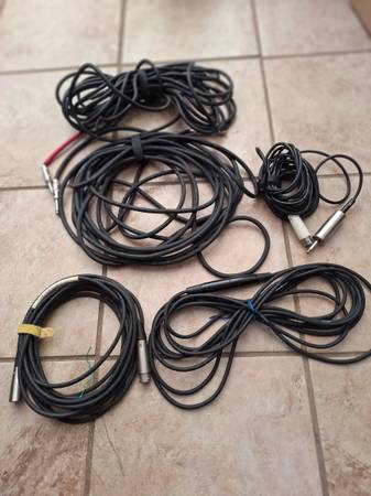 PA Speaker and Mic Cables 1