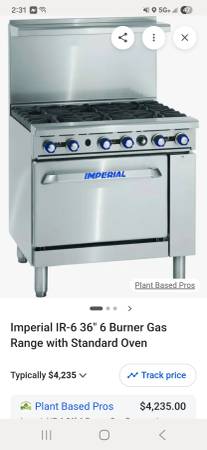 Imperial Range ER-6 elements 36" 1