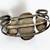 Vintage Navajo Heavy Sterling 3 Tiger Eye Stones Cuff Bracelet 49. 8 G 5 thumbnail