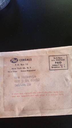 Give-Aways - 1950 Post Cereal and Hollywood 1