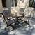 Outdoor Dining Set and Rocking Bench 1 thumbnail