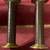 Pair of Brass Candle Holders Wrapped in Faux Leather 2 thumbnail