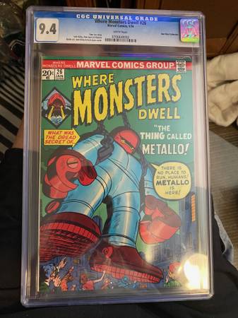 1970 Marvel Comics Where Monsters Dwell #26 CGC 9.4 1