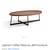 Niklaus 47" inch Oval COFFEE Table MCM Mid Century Modern Design Wood 6 thumbnail