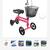 New Pink Knee Rover Knee Scooter with Basket 2 thumbnail
