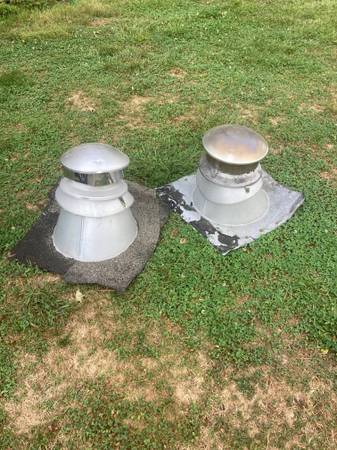 Chimney wood stove pipe vent flashing and cap 1