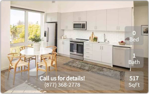 $1,830 / 517ft2 - Enjoy wonderful views from your new 517 SqFt Studio! (Sacramento)64043495360770121