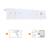 New Danya 24" Wall Mount Wooden Coat Rack with 5 Hooks and Shelf/White 2 thumbnail