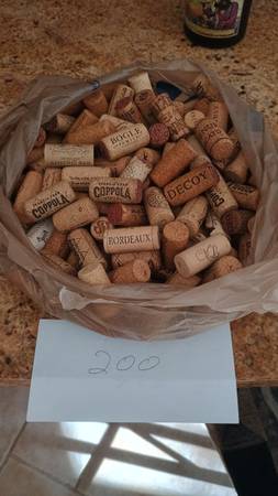 200 corks from wine bottles 1