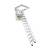 White Attic Pull Down Ceiling Ladder Stairs #022408 6 thumbnail