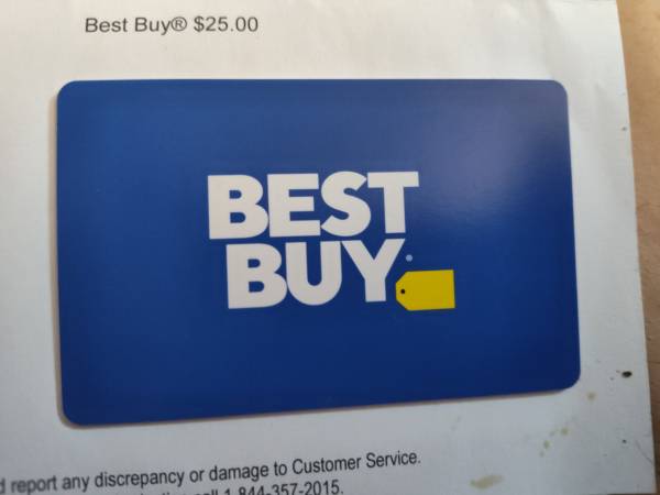 Best Buy cash card 1