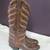 Tony Lama Cowboy Boots, Vintage 1978, Choc Brown, 5 1/2 B, Run Large 6 thumbnail