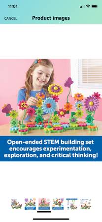 Learning Resources build and bloom gears STEM toy 1