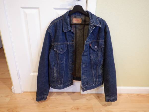 80s Levi's Type 3 Rug-Lined Trucker Jacket size 44 1