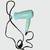 Philips Compact Mint Green and Light Blue Women’s Hair Dryer 1 thumbnail