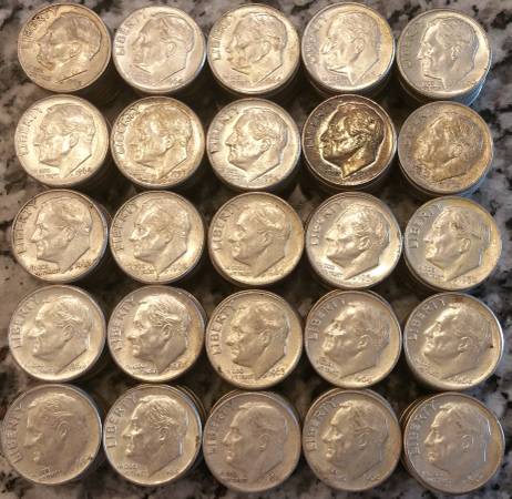 250 1946-1964 Silver Dimes 1