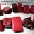 SOBRAL Signed Massive Chunky Cherry Red & Black Beaded Necklace 28in 5 thumbnail