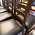 Counter height 8 black leather chairs 7 thumbnail