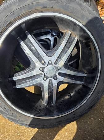 20" 5x5 chevy pattern wheels and good tires 1