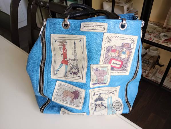 BARBARA RIHL "Paris" Leather Handbag A Steal for Only 1